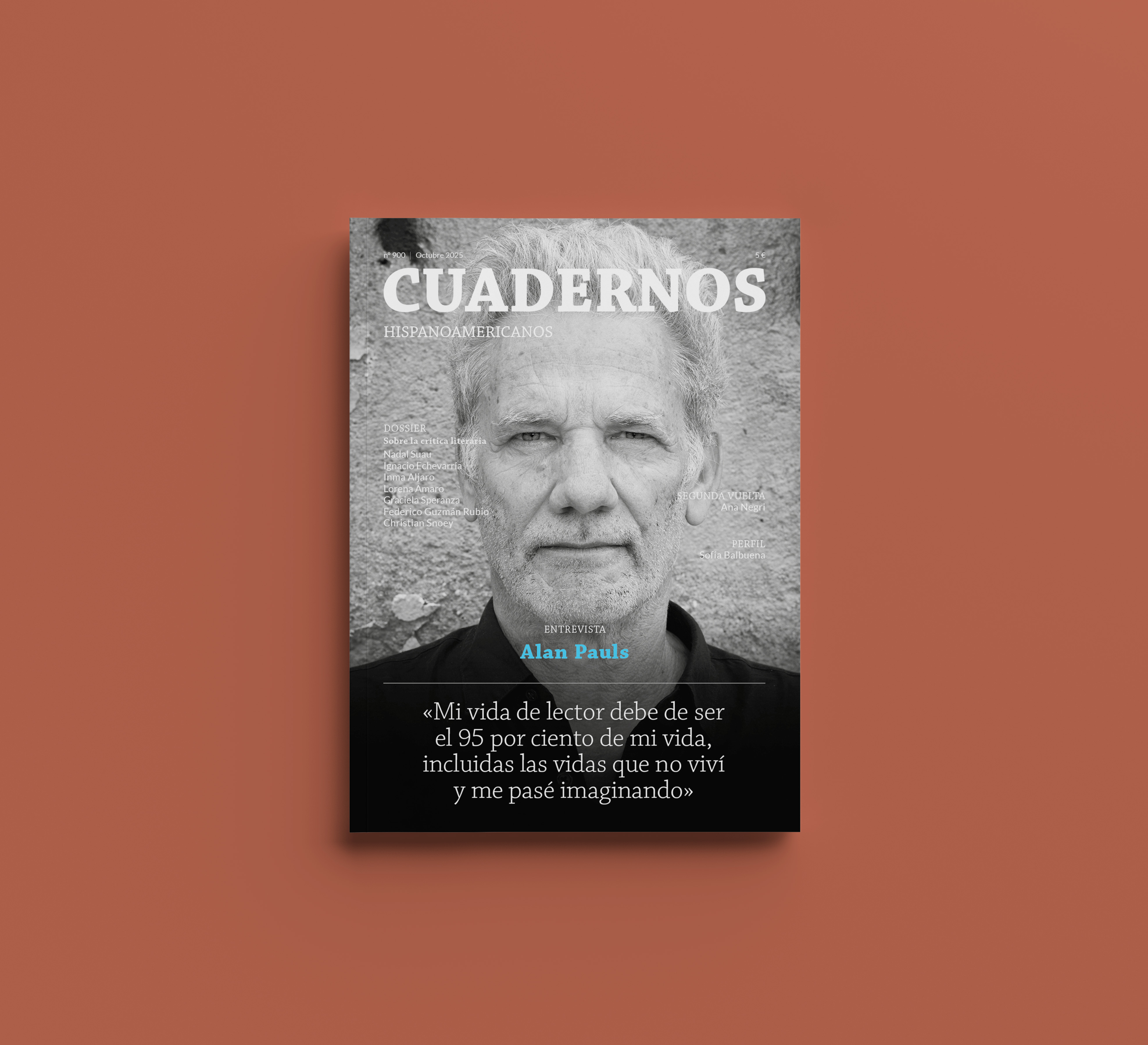 Cuadernos Hispanoamericanos celebra su número 900 con una entrevista al autor argentino Alan Pauls