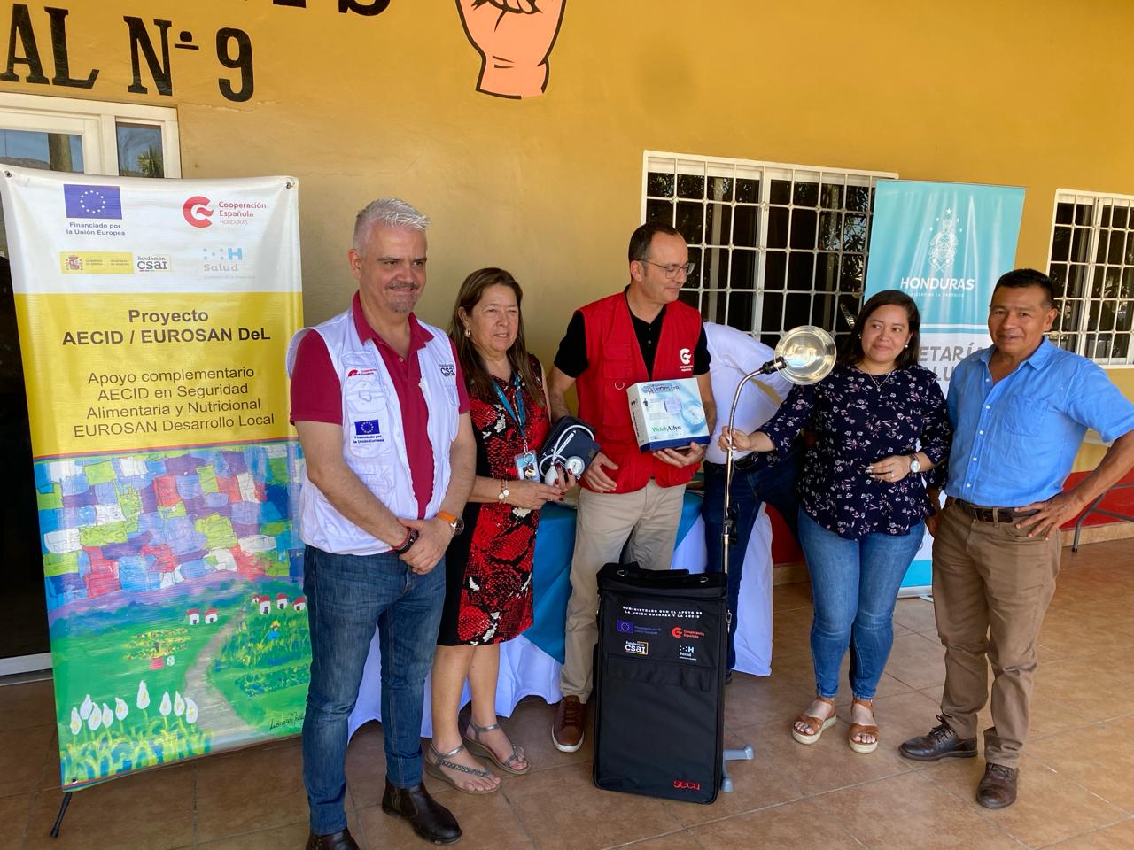 Proyecto AECID/Eurosan DeL fortalece establecimientos de salud en Yoro: Entrega de equipos médicos y capacitación en Atención Integral a la Niñez