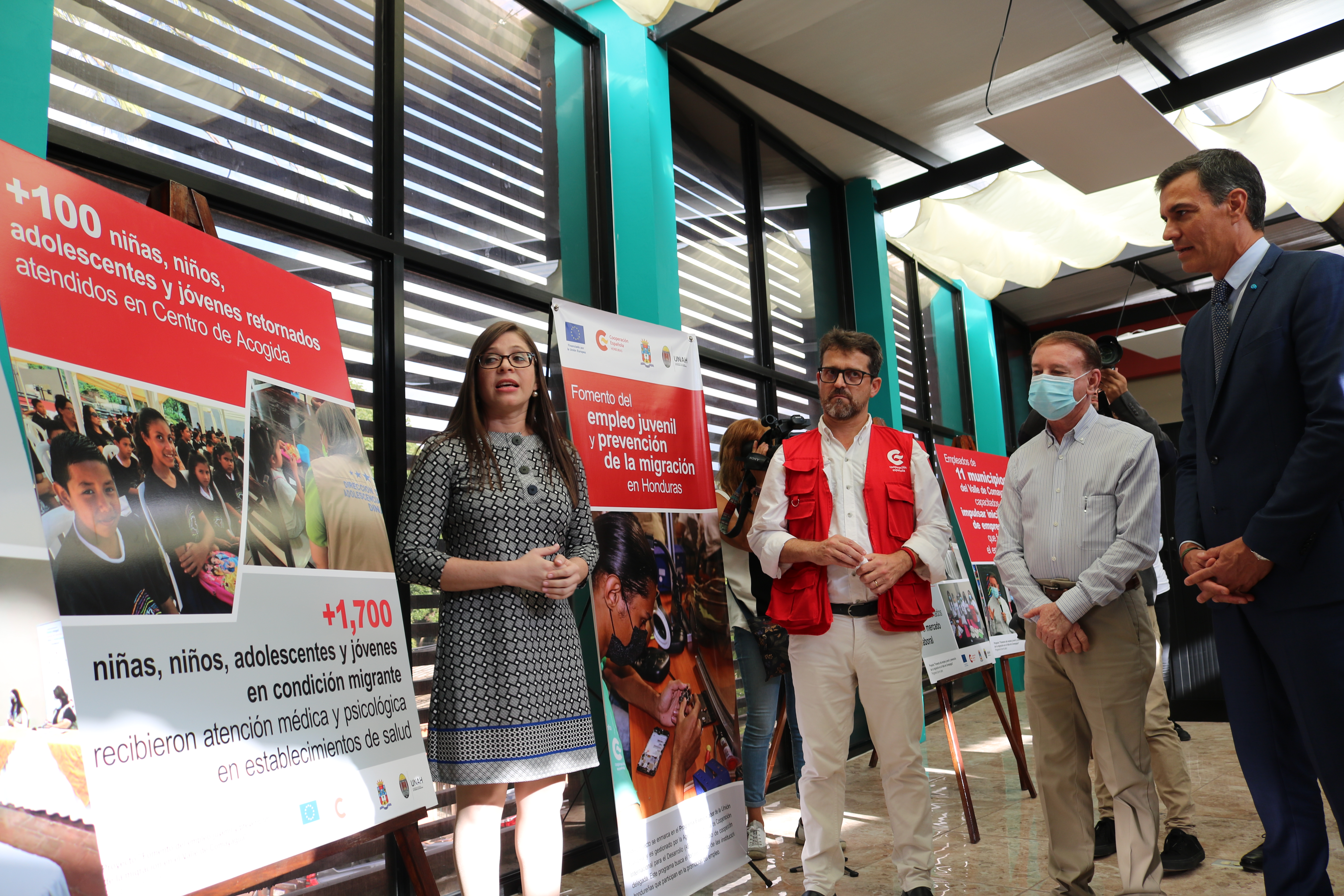 Inversión, cooperación y migración, temas centrales de la visita del presidente de España a Honduras