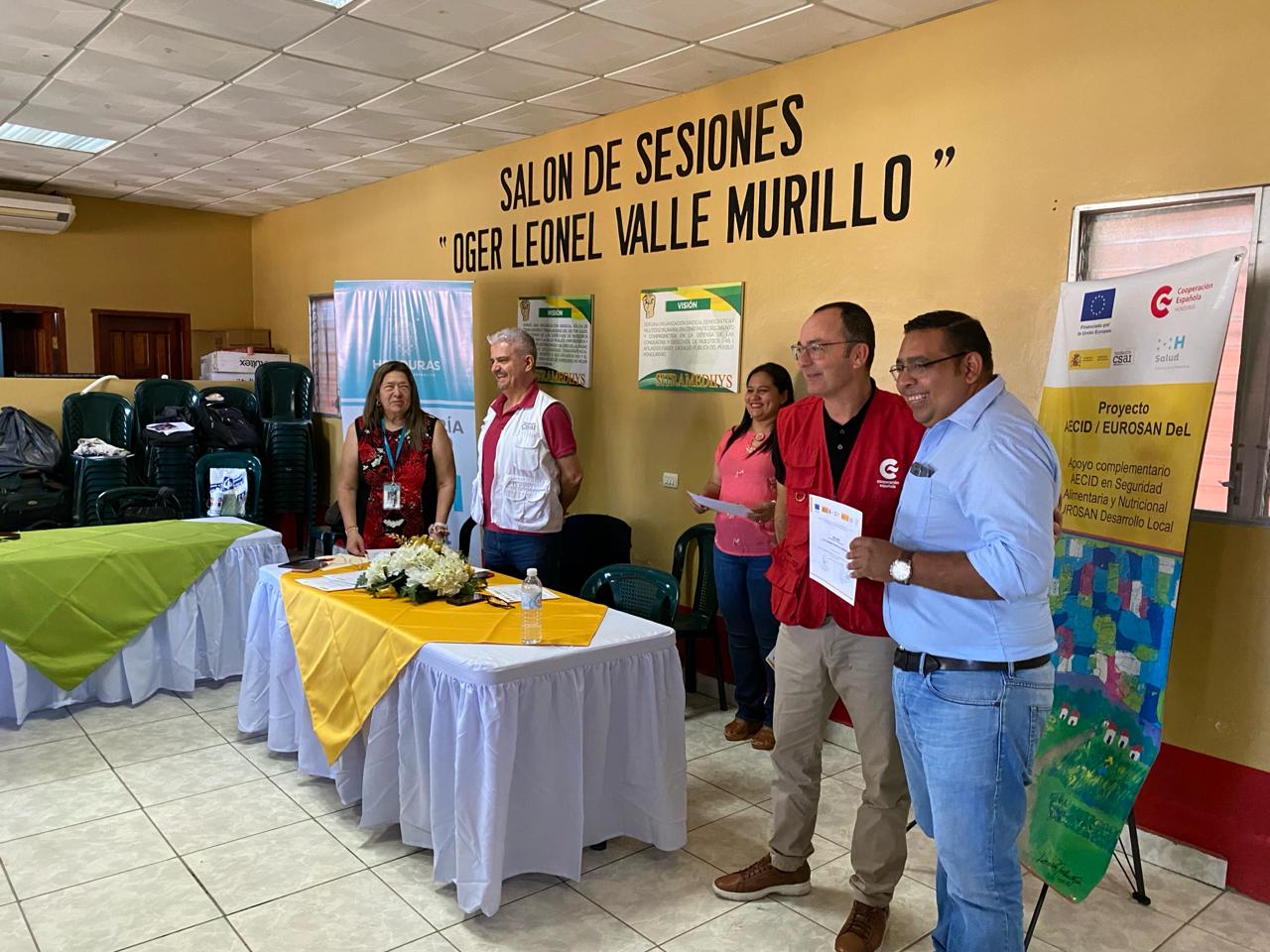 Proyecto AECID/Eurosan DeL fortalece establecimientos de salud en Yoro: Entrega de equipos médicos y capacitación en Atención Integral a la Niñez